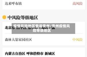 疫情风险地区查询贵州/贵州疫情风险等级地区