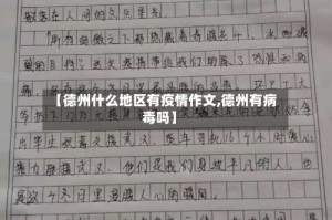 【德州什么地区有疫情作文,德州有病毒吗】