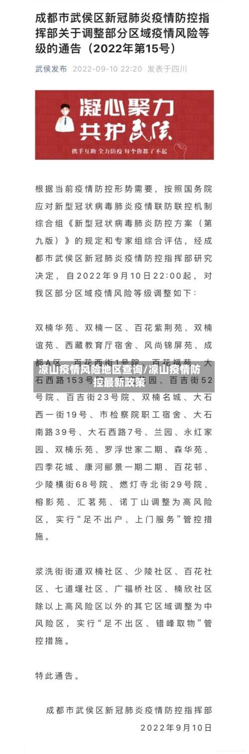 凉山疫情风险地区查询/凉山疫情防控最新政策-第2张图片