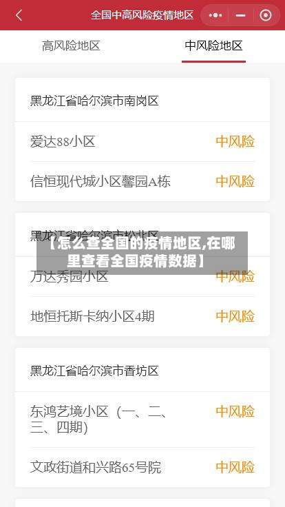 【怎么查全国的疫情地区,在哪里查看全国疫情数据】-第1张图片